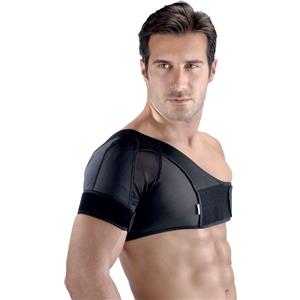 F.G.P. Supporto Spalla Shoulder Action Destra L - Tessuto Elastico Traspirante con Gommatura e Cuffia Regolabile