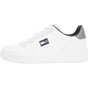 Tommy Jeans Tjm Retro Basket Em0em01681, Basso Top Uomo, White (Ecru/Zinc Grey), 42 EU