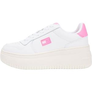 Tommy Jeans Tjw Basket Flatform En0en02981, Basso Top Donna, Pink (Ecru/Synthetic Blush), 38 EU