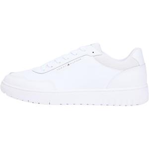 Tommy Hilfiger Scarpe Basse da Uomo TH Basket Core Lite Lth Fm0fm05713, White, 44 EU