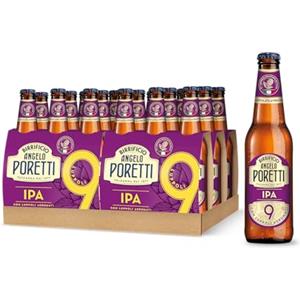 Birrificio Angelo Poretti Birra 9 Luppoli IPA con Luppoli Agrumati, Cassa con 24 Bottiglie di Birra da 33cl