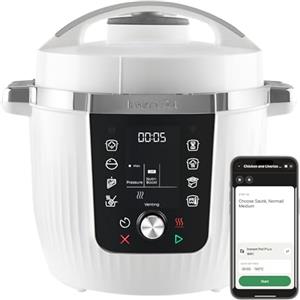 Instant Pot Pro multicooker 10 in 1 da 5,7 l - bianco, pentola a pressione, casseruola, cuoci riso, casseruola, yogurt, scaldavivande sottovuoto, cottura a vapore, NutriBoost, lavabile in