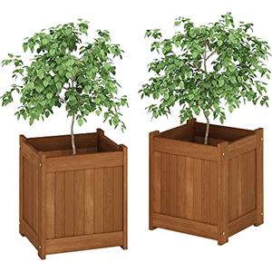 Furinno Tioman Fioriera, Legno, Naturale, taglia unica