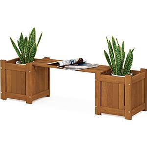 Furinno Tioman - Mini fioriera in legno duro