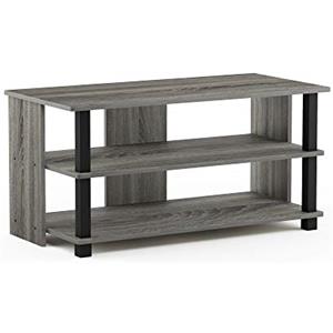 Furinno Sully Mobile Porta TV, Grigio/Nero