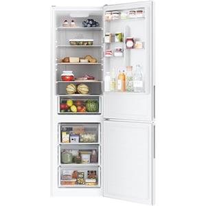 Candy Fresco, CCE3T620EW, Frigorifero Combinato, Libera Installazione, 377Litri, 38/C dB, 2 Porte, Total No Frost, Connesso, Sistema Flexy, Bianco, AxLxP 200x59,5x65,8 cm [Classe energetica E]