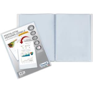 Favorit Portalistino Personalizzabile 22 x 30 cm - 60 Buste Buccia d'Arancia - Trasparente