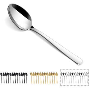 hunnycook Cucchiaini da tè 12 pezzi, Hunnycook, piccoli cucchiaini da caffè in acciaio inox, 13,8 cm (5,4''), cucchiaini da tè/espresso/dessert per casa/feste/ristoranti, lavabili in lavastoviglie