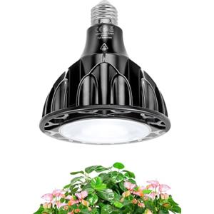 Idealife 36W LED Lampadina, 6000K Luce Diurna Grow Light,E27 Luce da Coltivazione Spettro Completo,Lampadina per Piante da Interno,Grow Lampada per Piante,Lampada di Crescita con Alta PPFD per Serra da Balcone