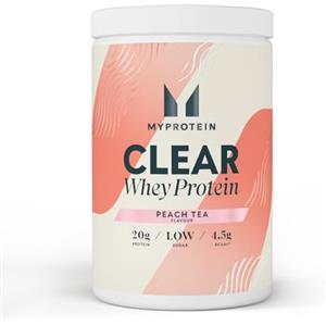 Myprotein Clear Whey Protein | Tè alla pesca | 20 g di proteine | Basso contenuto di zuccheri | 4,5 g di BCAA | Solo 85 kcal | Bevanda proteica rinfrescante per la crescita e il recupero muscolare
