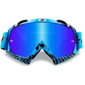 NENKI Occhiali Moto, Occhiali da Motocross, Occhiali da Sci Uomo Donna, Maschera Cross con Morbida Schiuma e Cinghia Regolabile per Attività All'Aperto,Motociclismo,Sci