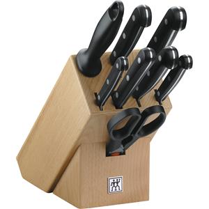 ZWILLING TWIN Gourmet Set di coltelli con ceppo, 9-pz., beige
