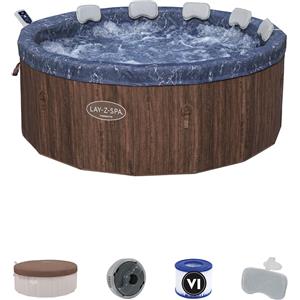 Bestway Lay-Z-Spa Toronto AirJet - Minipiscina Idromassaggio Rotonda per 7 Persone (Ø190x70cm) con Controllo Digitale