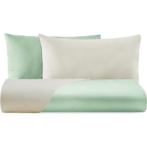 Giovanni Dolcinotti MADE IN ITALY Giovanni Dolcinotti | Parure Copripiumino Matrimoniale Doubleface - 2 Federe - Bamboo/Avorio - 100% Percalle di Cotone - Made in Italy - Modello Boston