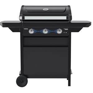 Campingaz Barbecue a gas Compact 3L Dualgas | 7,5 kW | Carrello grill a gas con 3 bruciatori | Sistema a doppia alimentazione: gas naturale e GPL | Coperchio con termometro | Vassoio raccogli grasso