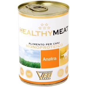 VBB Healthy Meat Anatra 400 GR - Alimento Umido Monoproteico Senza Cereali per Cani Adulti