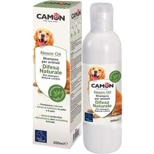 Camon Shampoo Difesa Naturale all'Olio di Neem 200ml - Antiparassitario per Cani e Gatti