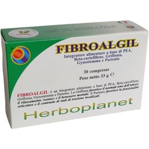 HERBOPLANET Srl Fibroalgil 30 Compresse - Integratore alimentare per il benessere mentale e il relax