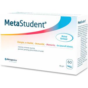 Metagenics MetaStudent - Integratore Alimentare per Energia e Memoria, 60 Compresse con Vitamine e Minerali