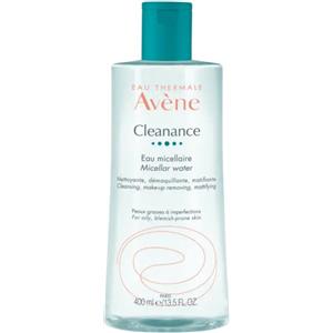 Avène Cleanance Acqua Micellare 400ml - Detergente Struccante Purificante per Pelle Sensibile e Grassa