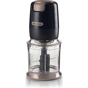 Ariete 437 Tritatutto Breakfast, Chopper, 400W, Capacità 700ml, 4 lame in acciaio inox, 2 velocità, Base antiscivolo, Dark Grey