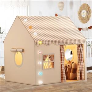 YUCHKEJ Tenda da Gioco per Bambini, Tenda Casetta da Gioco con Finestre, Interni Tenda da Gioco Castello da Principessa per ragazzi e ragazze, castelli da gioco, Casetta Tenda Regalo per Ragazzi e Ragazze
