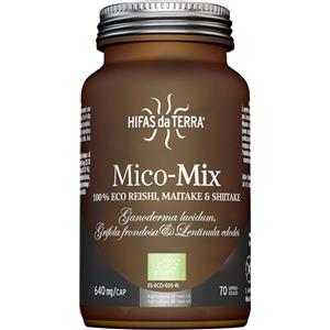 Hifas da Terra Mico Mix - Integratore Alimentare con Shiitake, Reishi e Maitake - 70 Capsule Biologiche