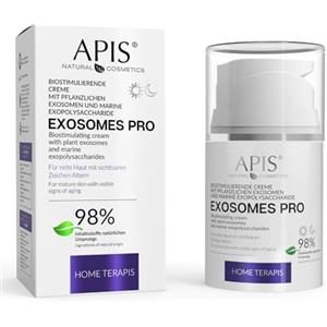 Apis Natural Cosmetics Apis EXOSOMES PRO - Crema viso biostimolante, 50 ml, con esosomi vegetali, rigenerante, idratante, anti-invecchiamento, per pelli miste