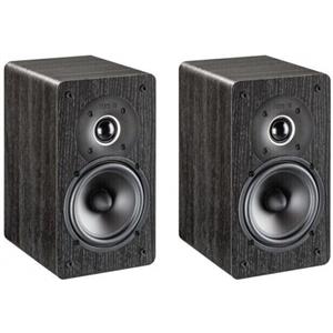 Indiana Line Tesi 241 N - Coppia di Diffusori Compatti con Bass Reflex Posteriore, Colore Nero