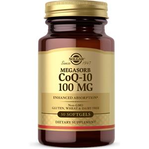 Solgar Maxi Coenzima Q10 100 mg - Integratore Antiossidante in 30 Perle per Energia e Salute Cardiovascolare