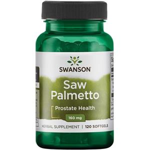 Swanson Saw Palmetto 160 mg - 120 Capsule Morbide per la Salute della Prostata