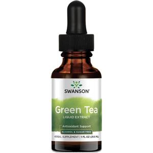 SWANSON Estratto Liquido di Tè Verde 29,6 ml - Alta Concentrazione di Polifenoli per Perdita di Peso e Lipolisi