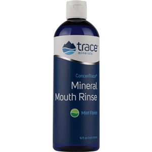 Trace Minerals ConcenTrace Risciacquo Orale alla Menta - 473 ml, Delicato e Senza Alcool per Alito Fresco e Pulizia Naturale