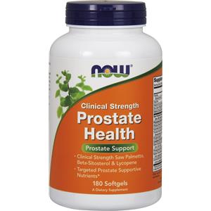 Now Foods Prostate Health - Supporto Clinico per la Prostata con Saw Palmetto, Beta-Sitosterolo e Licopene, 180 Capsule Morbide