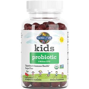Garden of Life Kids Probiotic - Integratore per bambini con 3 miliardi di CFU in gomme al gusto ciliegia - 30 gommosi