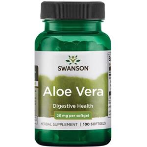 Swanson Aloe Vera 25mg - 100 Softgels per il Benessere Digestivo e Immunitario