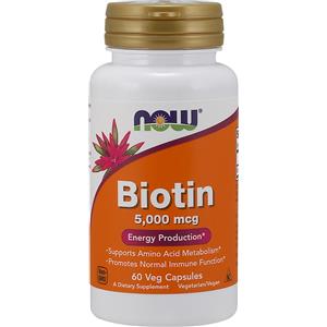NOW,NOW Foods,NOW,NOW Foods Biotina, 5000mcg - 60 vcaps