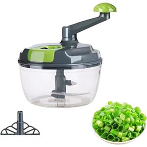 Generic Mincer Chopper Manuale Multifunzione Manovella Crank Cood Processore | Affettatrice per verdure con impugnatura pieghevole, tritacarne manuale efficiente, utensile per tritare a mano per frutta, noci