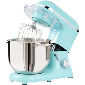Kitchen in the box Impastatrice Planetaria, 7,5 Litri Impastatrice Professionale 1400W, 6 Velocità con Uncino Impastatore, Mescolatore e Frusta Sbattitrice (Blu)