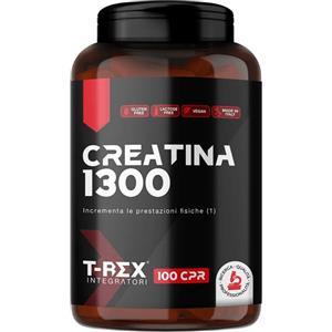 T-Rex Creatina Integratore Alimentare per Massa Muscolare 100 Compresse