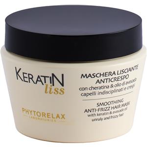 Phytorelax Keratin Liss Maschera Lisciante Anticrespo 250 ml con Cheratina e Olio di Avocado