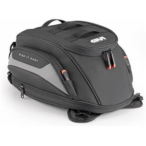 GIVI Borsa Serbatoio EASY04 Tanklock Nero - Espandibile da 12 a 16 Litri, Dimensioni 260x150-190x330 mm