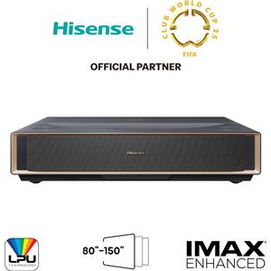 Hisense PT1 - Proiettore Laser Ultra Corto 4K UHD, 2500-3000 Lumen, Dolby Vision & Atmos, Smart OS, HDMI 2.1
