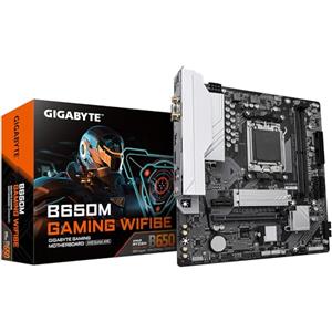 GIGABYTE B650M GAMING WIFI6E Scheda Madre - CPU AMD Ryzen Serie 9000, VRM 5+2+2 fasi, fino a 6400 MHz DDR5 (OC), 1xPCIe 4.0 M.2, LAN 2,5 GbE, WIFI 6E, USB 3.2 Gen 1