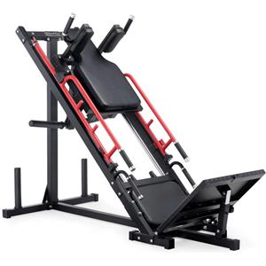 Marcy Macchina per Pressa delle Gambe e Squat - Attrezzatura Commerciale 2 in 1 con Barre di Sicurezza a 4 Livelli