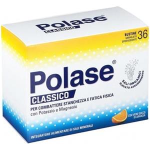 Polase Classico Gusto Arancia - Integratore Alimentare di Sali Minerali con Potassio e Magnesio - 36 Bustine
