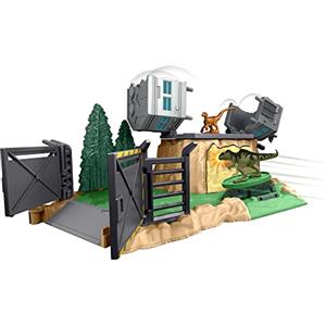 Mattel Jurassic World - MINIS PLAYSET Giant Dino Rampage Playset, Giocattolo per Bambini 4+ Anni, HFF12