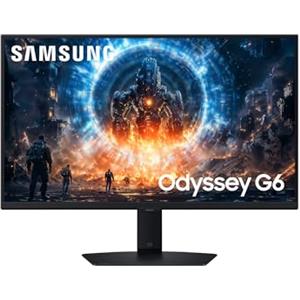 Samsung Monitor Gaming Odyssey G6 (S27FG602EU), Flat, 27'', 2560x1440 (QHD), IPS, 350 Hz, 1 ms, Compatibilità G-Sync, HDMI, Display Port, Ingresso Audio, HAS, Pivot, Flicker Free, Eye Saver Mode