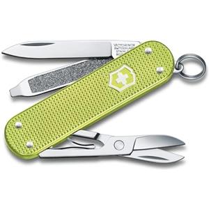 Victorinox Swiss Army Knife Classic SD Alox - Coltellino Multiuso, 5 | Coltello tascabile ideale per EDC con forbici, lama piccola e lima per unghie in Alox da 58 mm. Prodotto in Svizzera.