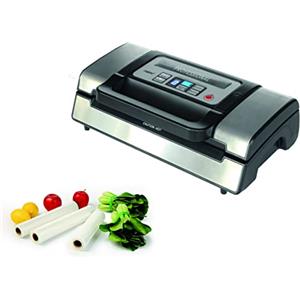 Maxxo VM Profi - Macchina professionale per sottovuoto, doppia chiusura, 20 l/min, pompa sottovuoto 900 mbar, attrezzature In acciaio inox, sigillatrice per alimenti